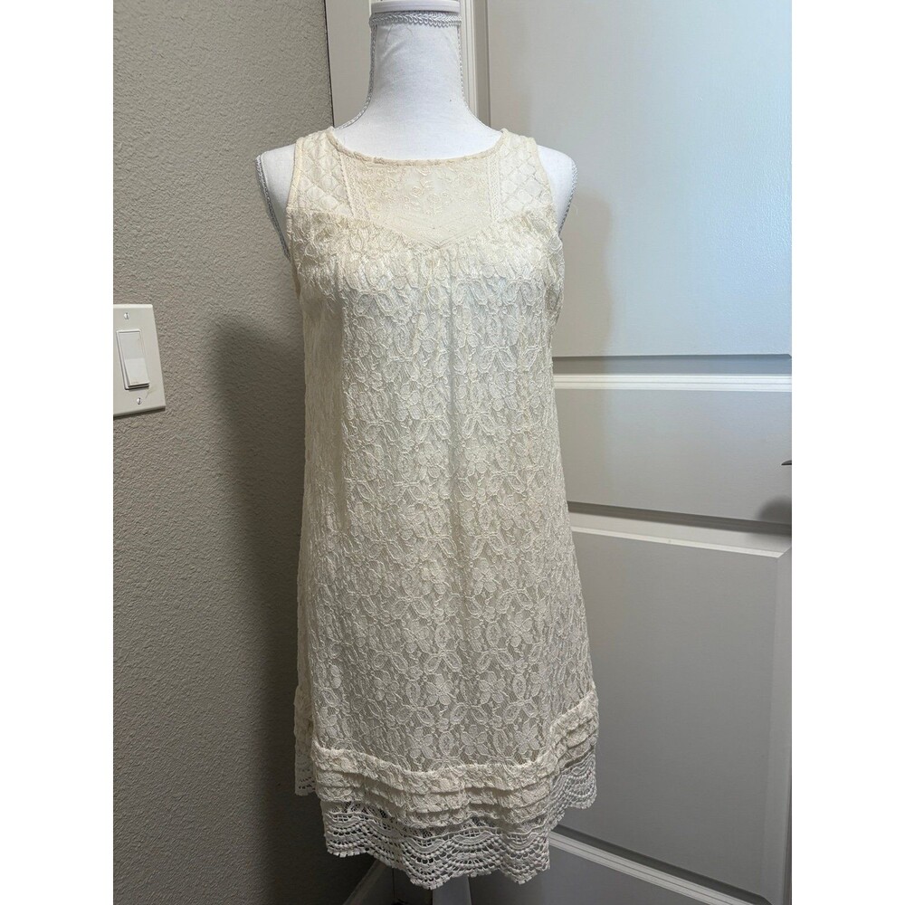 Women's/Junior's REWIND OFF-WHITE Lace Sundress. Size Small